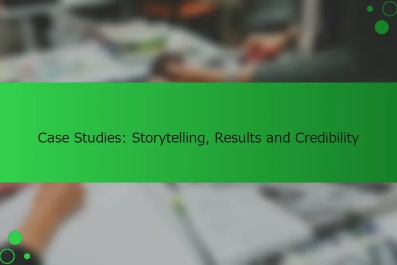 ケーススタディ: ストーリーテリング、結果、信頼性