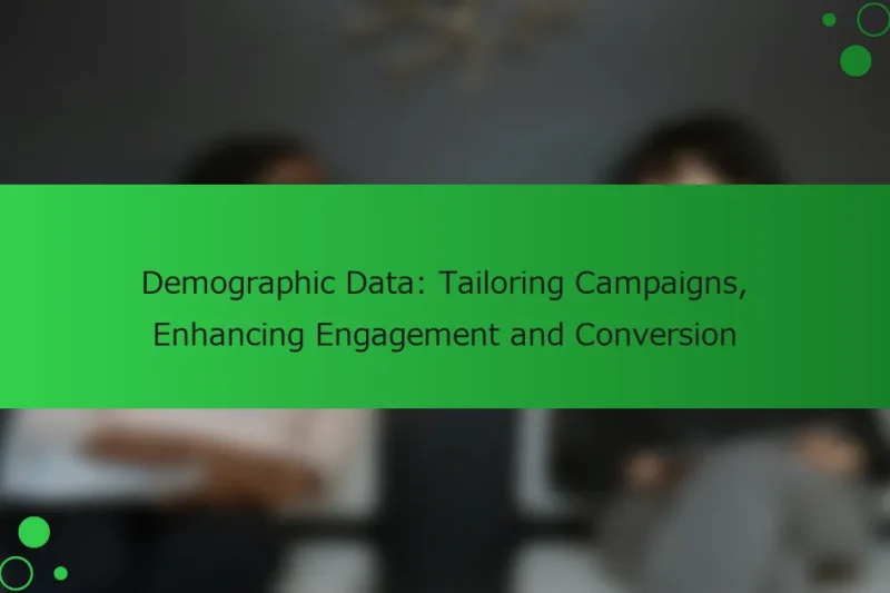 人口統計データ: キャンペーンのカスタマイズ、エンゲージメントとコンバージョンの向上