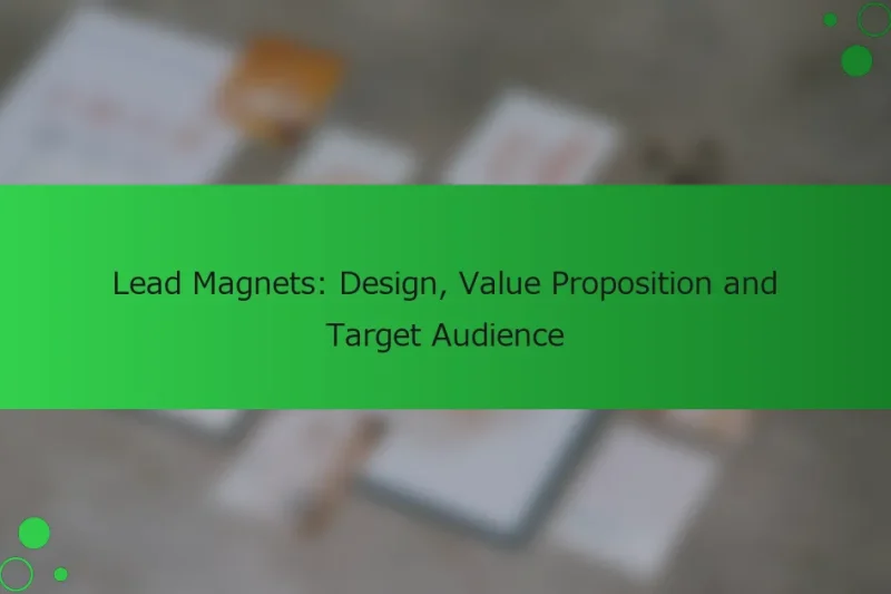 リードマグネット: デザイン、バリュープロポジション、ターゲットオーディエンス