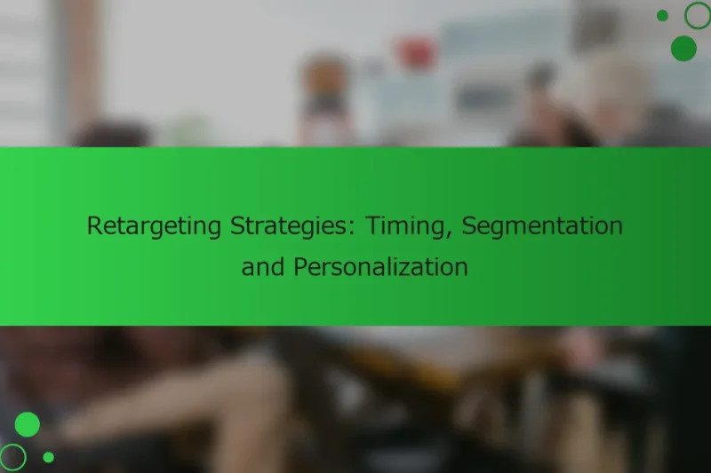リターゲティング戦略：タイミング、セグメンテーション、パーソナライゼーション