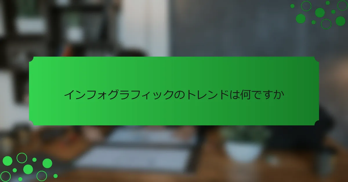 インフォグラフィックのトレンドは何ですか